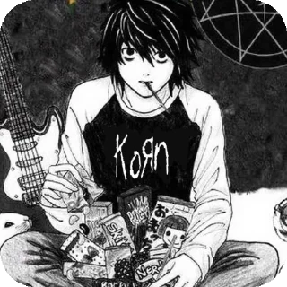 Telegram sticker 😎 @kuala_210 : Lawliet