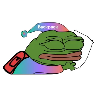 Telegram sticker 😴 Backpack 🎒