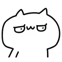 Telegram sticker 😏 NOT A CAT @IMG2D