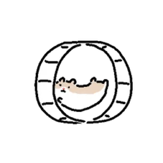 Telegram stiker ⭐ 쥑쥑 하찮아요 햄스터들 @moe_sticker_bot