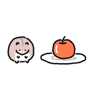 Telegram stiker ⭐ 쥑쥑 하찮아요 햄스터들 @moe_sticker_bot