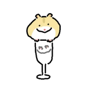 Telegram stiker ⭐ 쥑쥑 하찮아요 햄스터들 @moe_sticker_bot