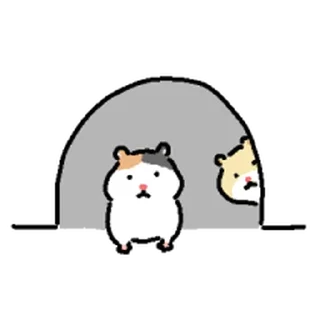 Sticker ⭐ 쥑쥑 하찮아요 햄스터들 @moe_sticker_bot