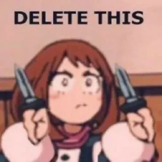 Telegram sticker ❇️ Anime reaction memes)
