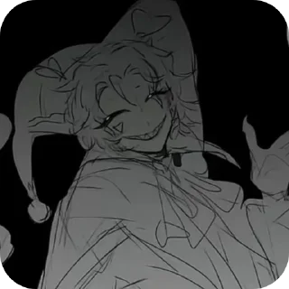 Telegram sticker 😏 Пьеро @CocoSsssS_00