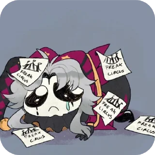 Telegram sticker 😢 Пьеро @CocoSsssS_00