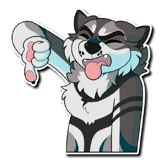 Telegram sticker 👎 Tryst Wolf