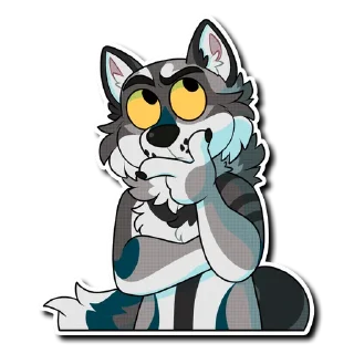 Telegram sticker 🤔 Tryst Wolf