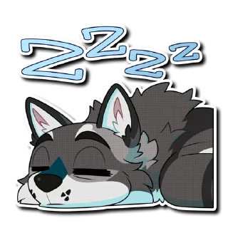 Telegram sticker 😴 Tryst Wolf