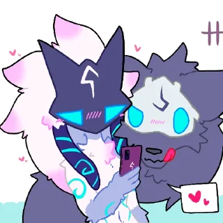 Telegram sticker ❤️ Kindred / Bye Bye Kitty