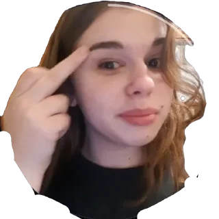 Telegram sticker 🖕 Андріана