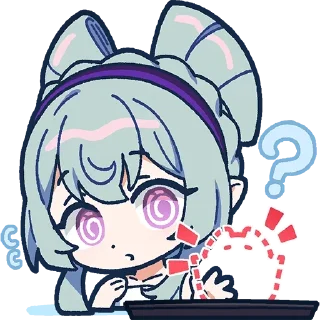Telegram sticker ❓ Genshin WeChat P6 @keiriststicks