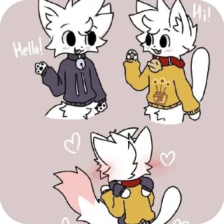 Telegram sticker 🐱 Фурри фембои