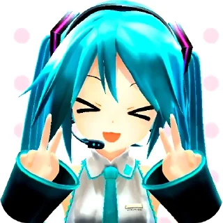 Video sticker 🥰 Hatsune Miku @Rucodellllstick