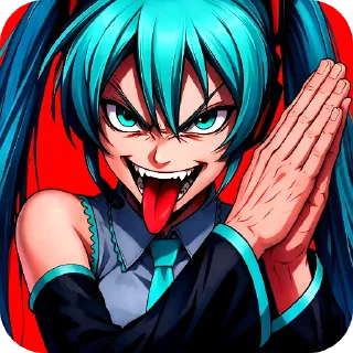 Телеграм стикер 🔥 Hatsune Miku @Rucodellllstick