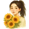 Video sticker 🤩 Love for flowers f...