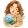 Sticker 💐 Love for flowers from @emoji_from_katejka
