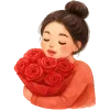Sticker 🤩 Love for flowers from @emoji_from_katejka