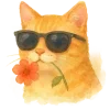 Sticker 😎 Love for flowers from @emoji_from_katejka