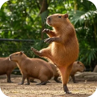 Telegram sticker 🐄 Capivara by: @Sentenciou