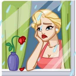 Telegram sticker 😔 Cutie Madeline ( @ Cutyemadeli :: @fStikBot