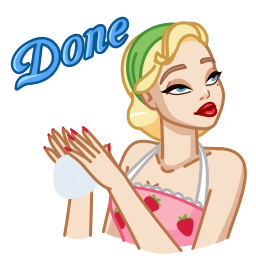 Telegram sticker ✅ Cutie Madeline ( @ Cutyemadeli :: @fStikBot