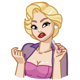 Telegram sticker 😒 Cutie Madeline ( @ Cutyemadeli :: @fStikBot