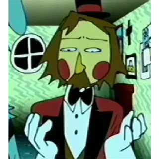 Telegram sticker 🎩 Мартин под препаратами #бонмойотчим