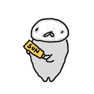 Telegram sticker ⭐ 선선한날 헐랭이물개 @moe_sticker_bot