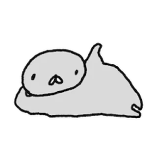 Telegram sticker ⭐ 선선한날 헐랭이물개 @moe_sticker_bot