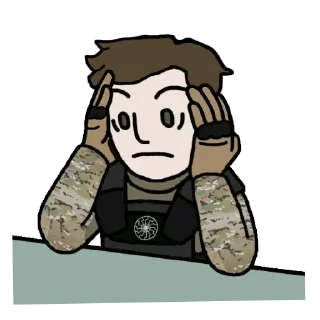 Телеграм стикер 😟 Payton Gendron