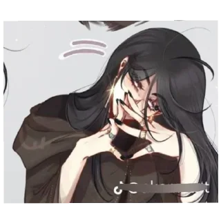 Telegram sticker ⛓ Yui for life ᕙ⁠(⁠⇀⁠‸⁠↼⁠‶⁠)