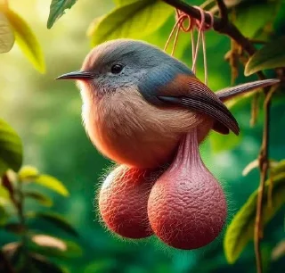 Video sticker 🤑 Мадагаскарский яйценосный дрозд