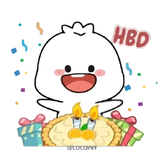 Video sticker 🎂 Chubby Bao-😋@MochaStickers