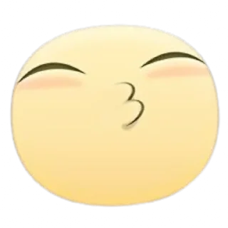 Telegram sticker 😚 емодзі:3