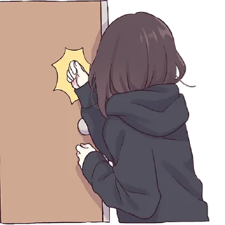 Telegram sticker 🚪 Куруми-чан @Nyasticks