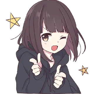 Sticker 😉 Куруми-чан @Nyasticks