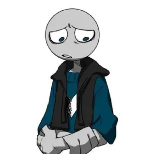 Telegram sticker 😟 для ревнивых няшек<3