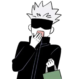 Telegram sticker 😯 - ᗷY @ahMshY 𓉮 . Gojo Cute