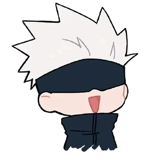 Sticker 😄 - ᗷY @ahMshY 𓉮 . Gojo Cute
