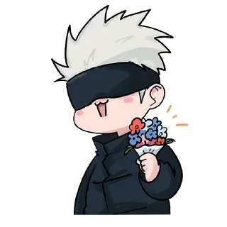 Video sticker 💐 - ᗷY @ahMshY 𓉮 . Gojo Cute