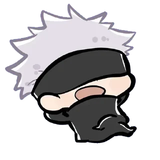 Telegram sticker 🤍 - ᗷY @ahMshY 𓉮 . Gojo Cute