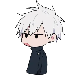 Telegram sticker 😐 - ᗷY @ahMshY 𓉮 . Gojo Cute