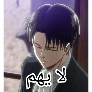 Telegram sticker 😑 LEVI ♥ | @KKFEE