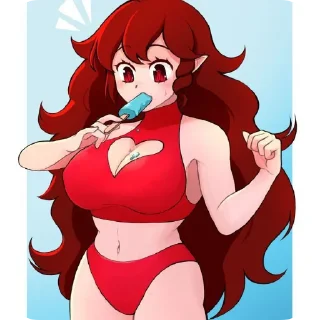 Telegram sticker 👅 Girlfriend by @nikadetki228