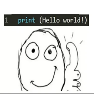 Telegram sticker 🖐 Постирония для программистов @truesabir