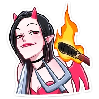Telegram sticker 😃 Дьяволица (@TgSticker)