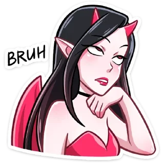 Telegram sticker 😒 Дьяволица (@TgSticker)