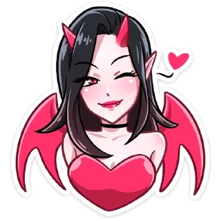 Sticker 😘 Дьяволица (@TgSticker)