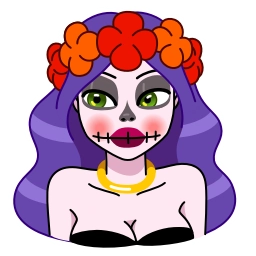 Telegram sticker 😐 Vera Calavera